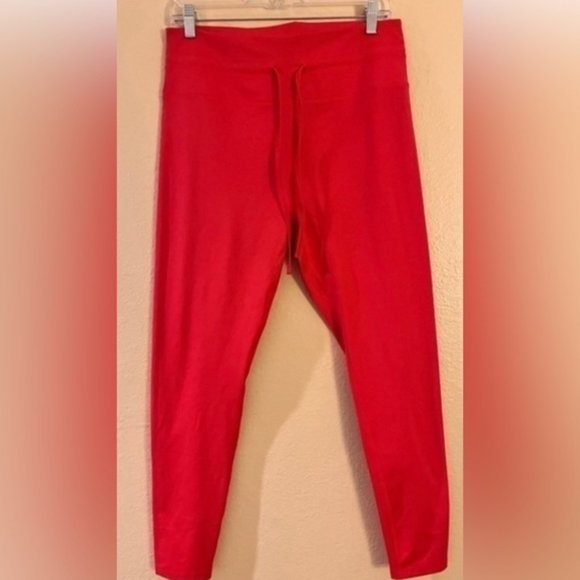 Girlfriend Collective NWOT Women's Blood Orange Drawstring Leggings, Size XXL - Picture 2 of 6